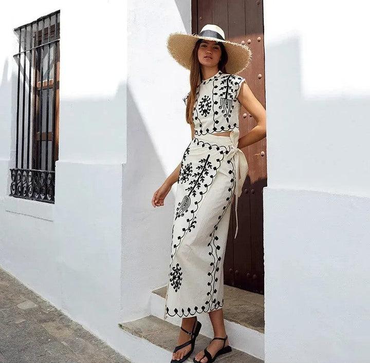 Fumo | Top Met Wijde Rok Set