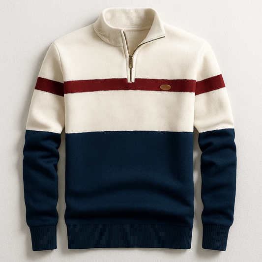 Jules – Klassieke Quarter-Zip Trui voor Heren