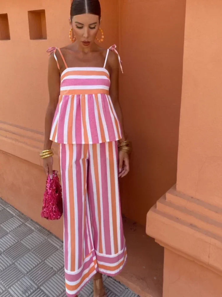 Hanne | Bedrukt Broekset Zomeroutfit