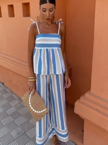 Hanne | Bedrukt Broekset Zomeroutfit