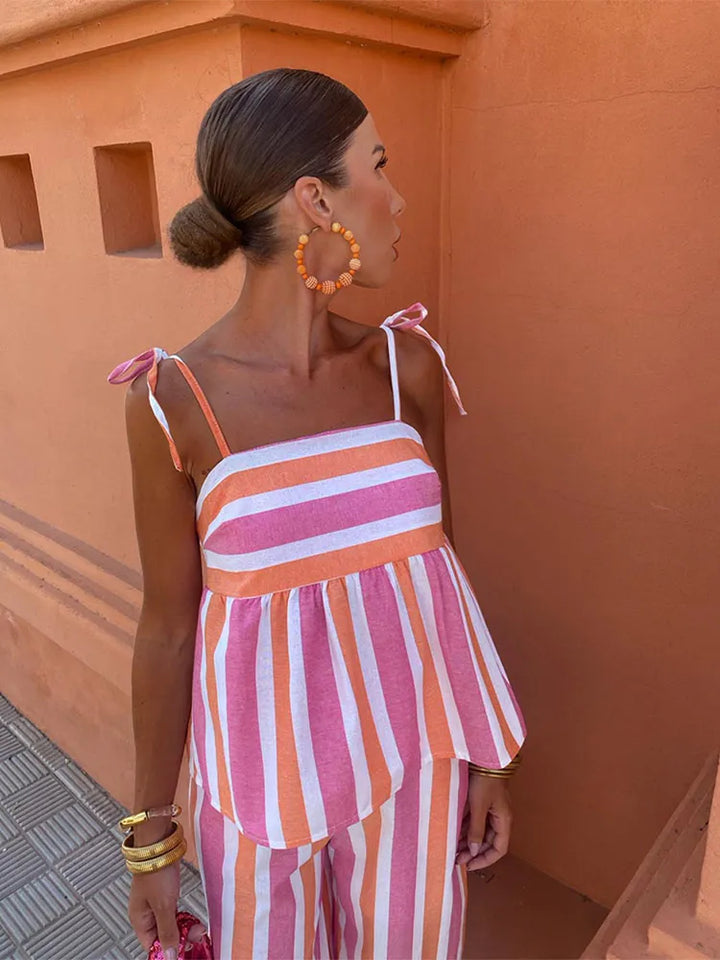 Hanne | Bedrukt Broekset Zomeroutfit