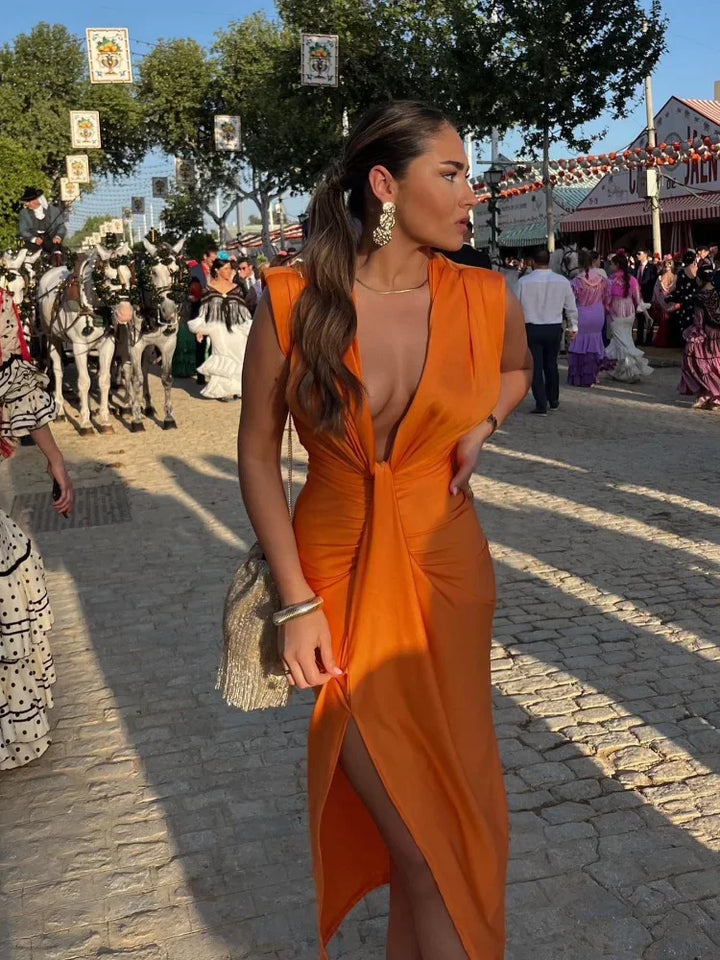 Moriah - Elegante Plissé Jurk