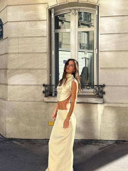 Gusto | Satijnen Twee-delig Set