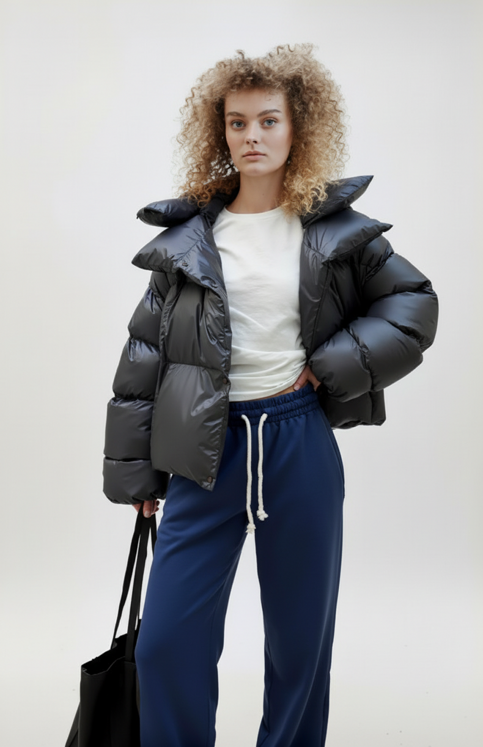 Nero | Oversized winterjas, comfortabel en met afneembare capuchon