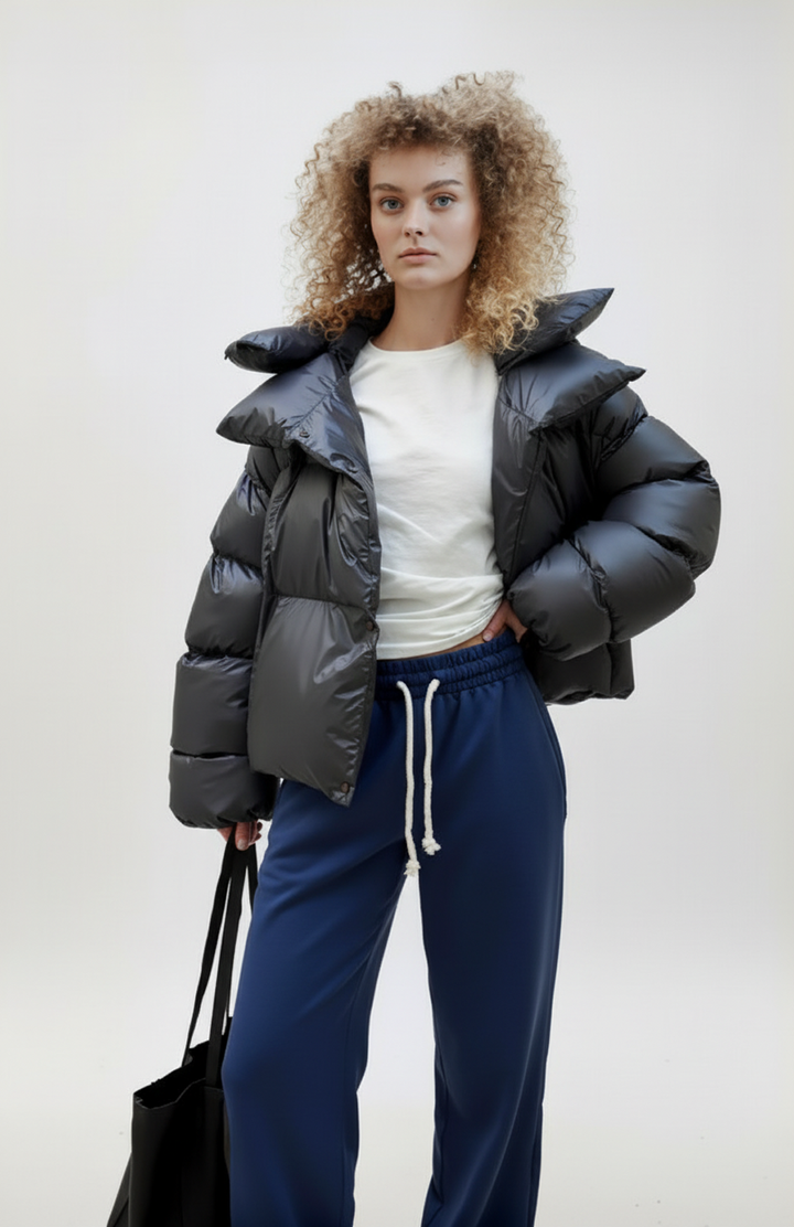 Nero | Oversized winterjas, comfortabel en met afneembare capuchon