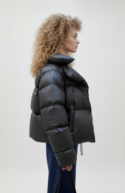 Nero | Oversized winterjas, comfortabel en met afneembare capuchon
