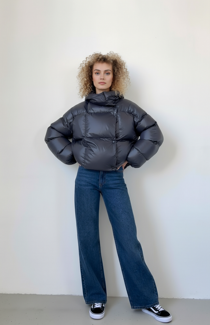 Nero | Oversized winterjas, comfortabel en met afneembare capuchon