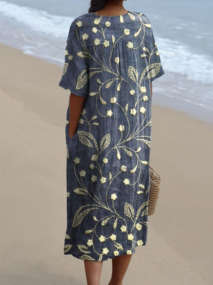 Edith | Vintage bloemenjurk – Elegant, Fris & Tijdloos